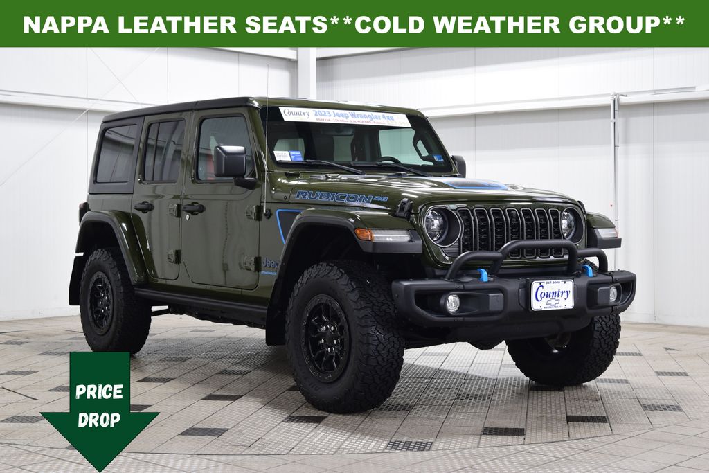 Sarge Green Clearcoat 2023 Jeep Wrangler 4xe Rubicon 20th Anniversary 4WD SUV / Crossover Four-Wheel Drive 8-Speed Automatic