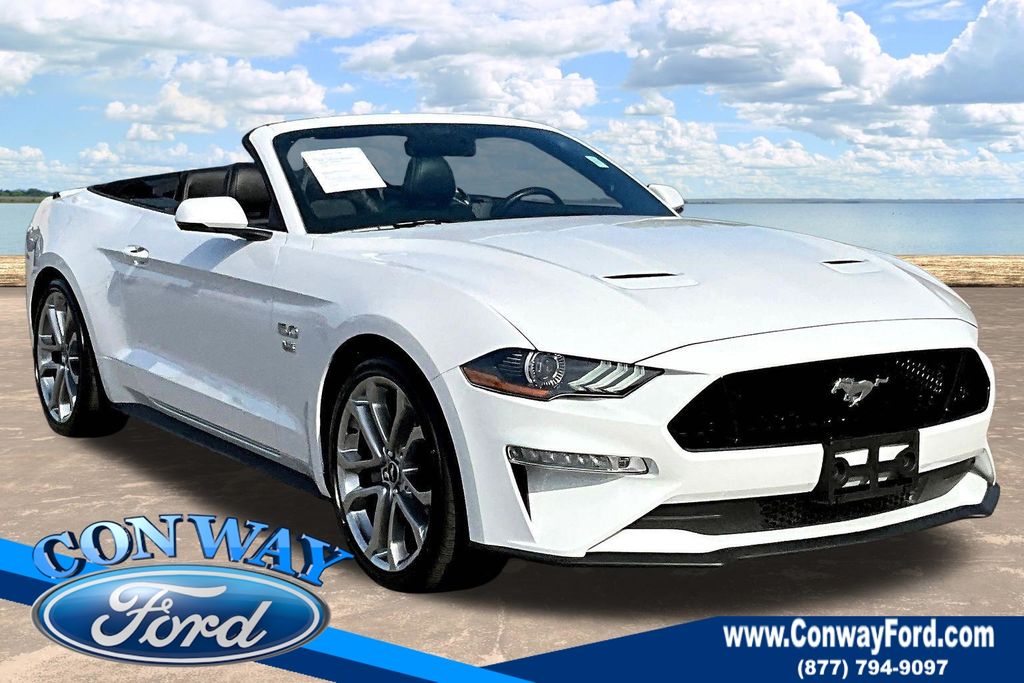 Oxford White 2020 Ford Mustang GT Premium Convertible RWD Convertible Rear-Wheel Drive Automatic