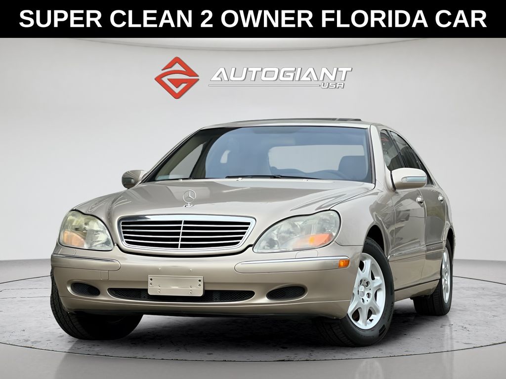 Silver 2001 Mercedes-Benz S-Class Sedan Rear-Wheel Drive 5-Speed Automatic Overdrive