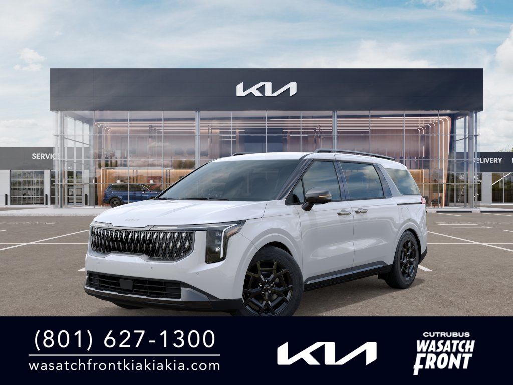 Snow White Pearl 2027 Kia Carnival Minivan Front-Wheel Drive 8-Speed Automatic