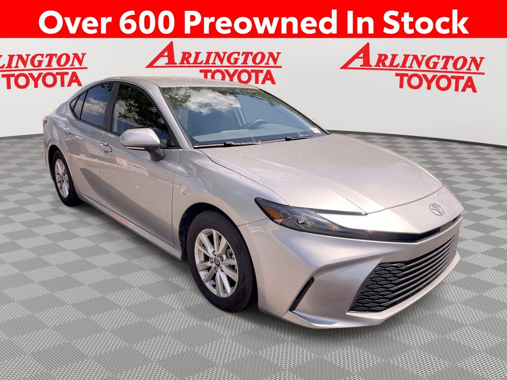 Celestial Silver Metallic 2025 Toyota Camry LE FWD Sedan Front-Wheel Drive Continuously Variable Transmission