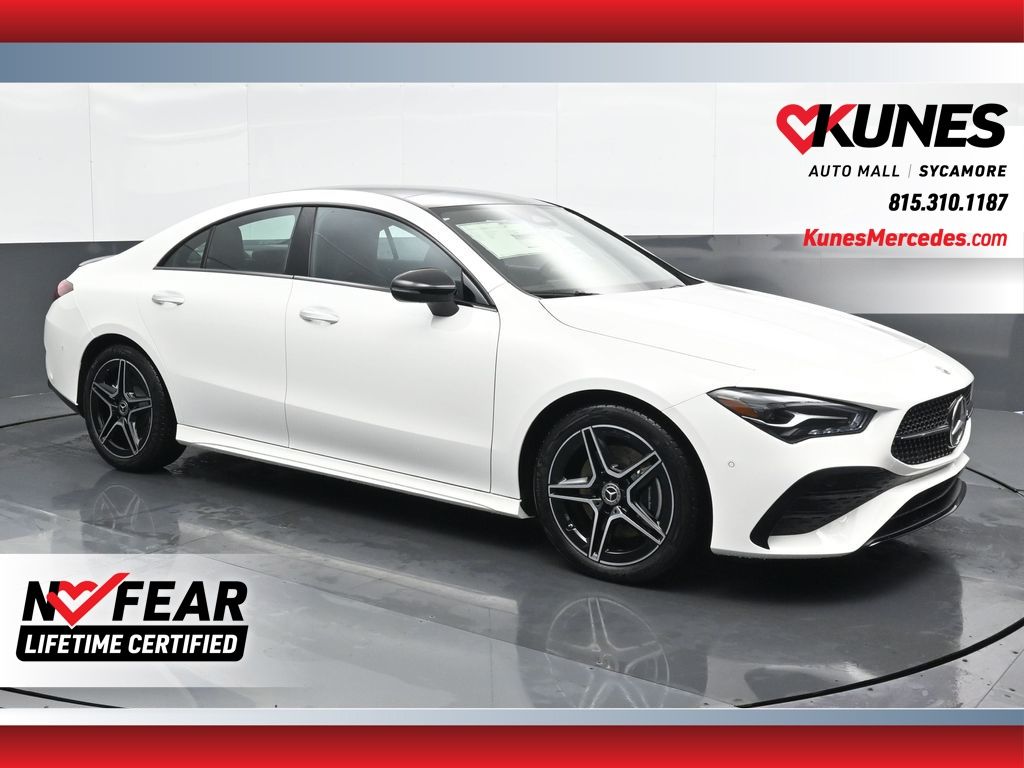 Polar White 2025 Mercedes-Benz CLA Coupe All-Wheel Drive 8-Speed Dual Clutch