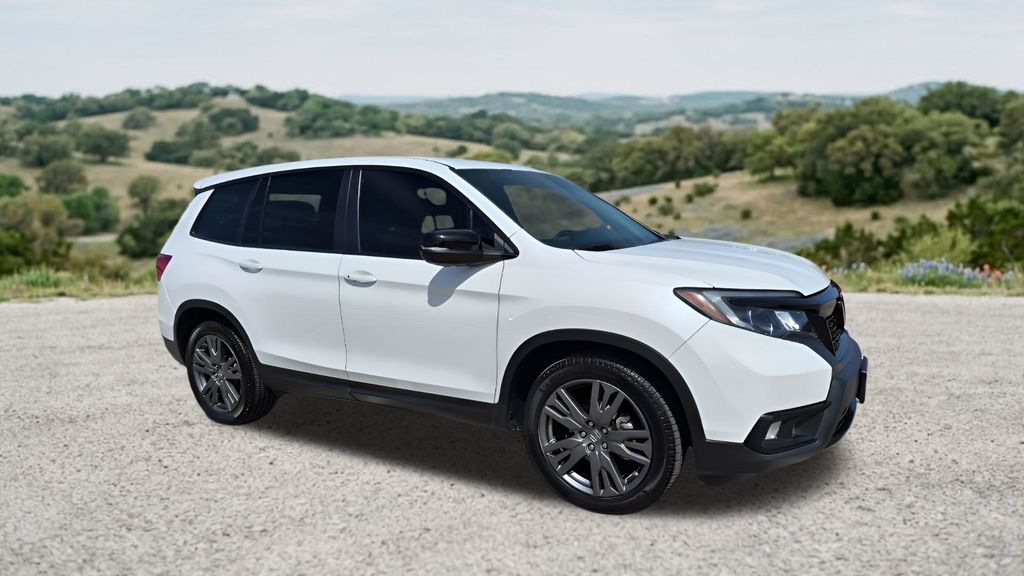 White 2021 Honda Passport EX-L FWD SUV / Crossover Front-Wheel Drive 9-Speed Automatic