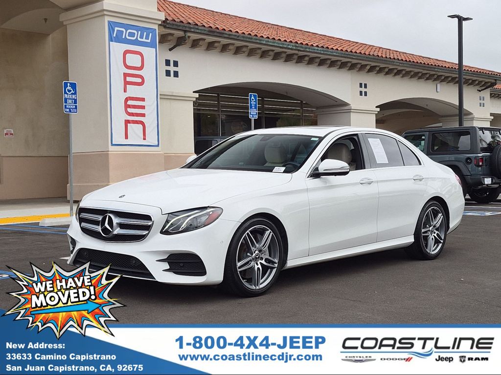 Polar White 2019 Mercedes-Benz E-Class Sedan Rear-Wheel Drive 9-Speed Automatic