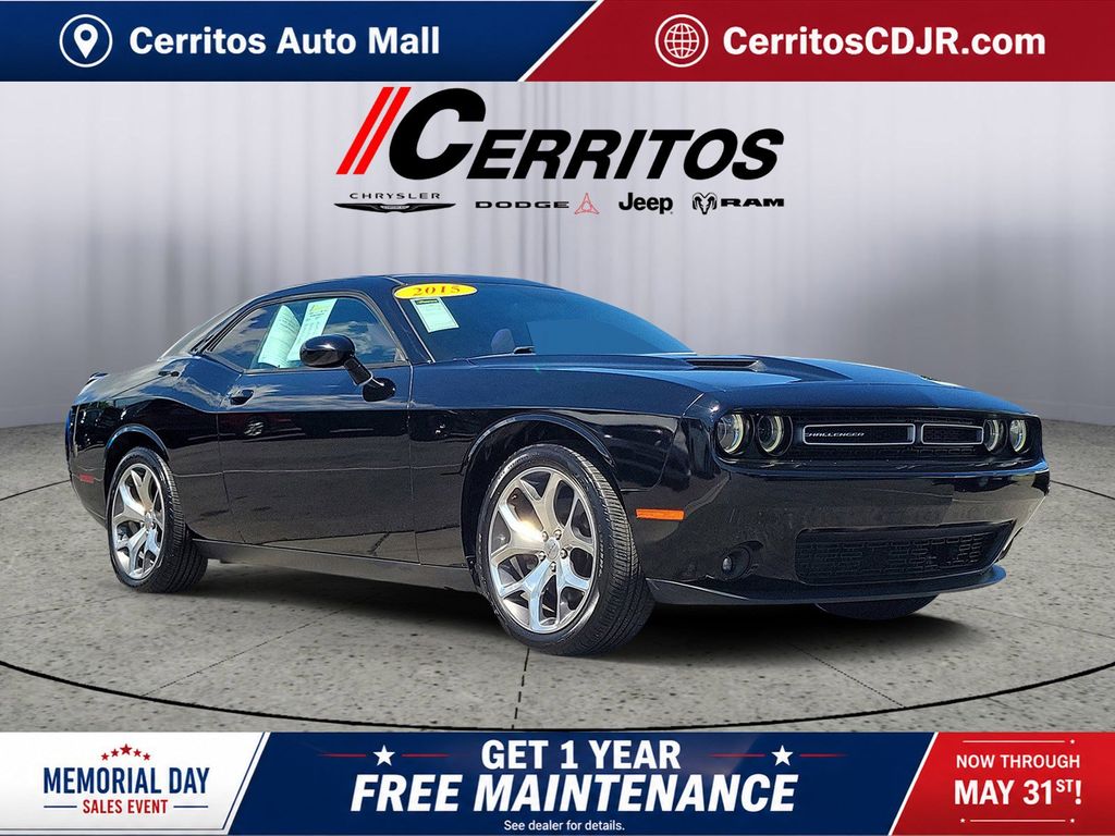Pitch Black Clearcoat 2015 Dodge Challenger SXT Plus RWD Coupe Rear-Wheel Drive 8-Speed Automatic