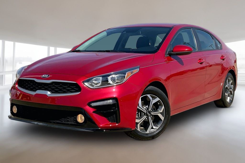 Currant Red 2020 Kia Forte Sedan Front-Wheel Drive Continuously Variable Transmission