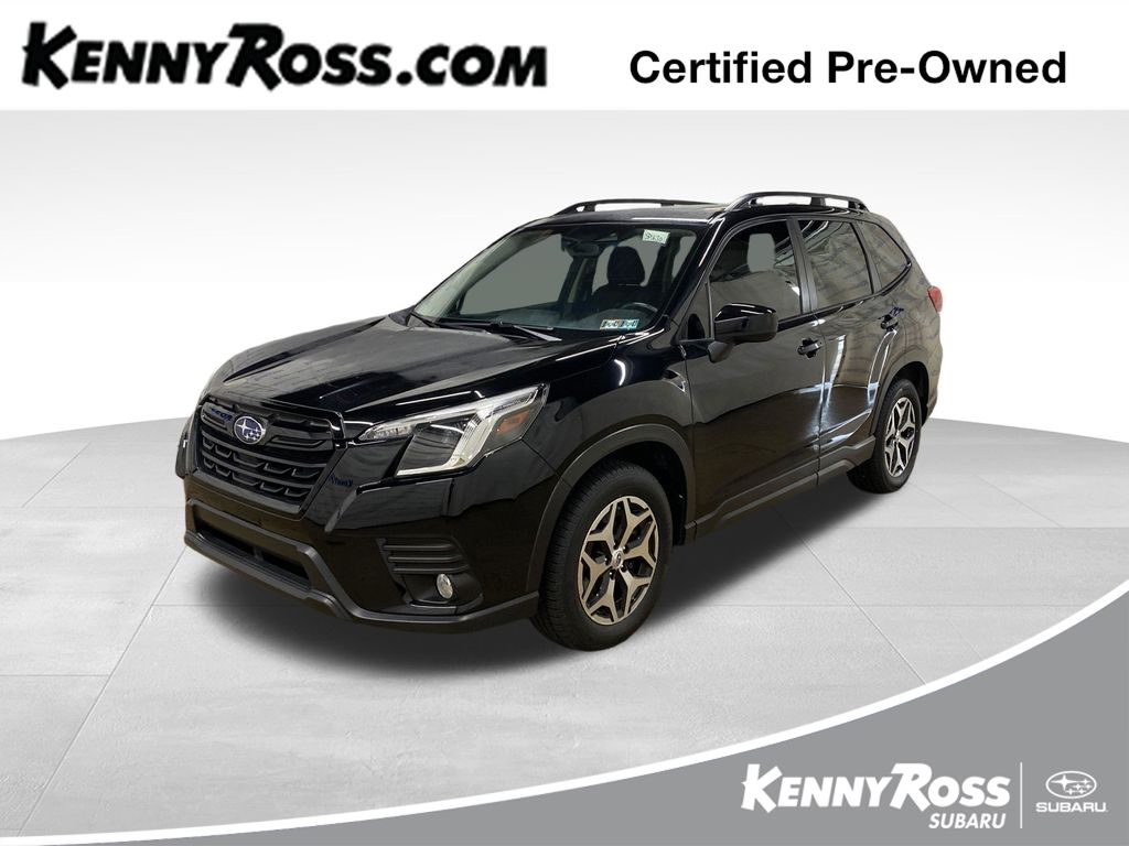 Crystal Black Silica 2022 Subaru Forester SUV / Crossover All-Wheel Drive Continuously Variable Transmission