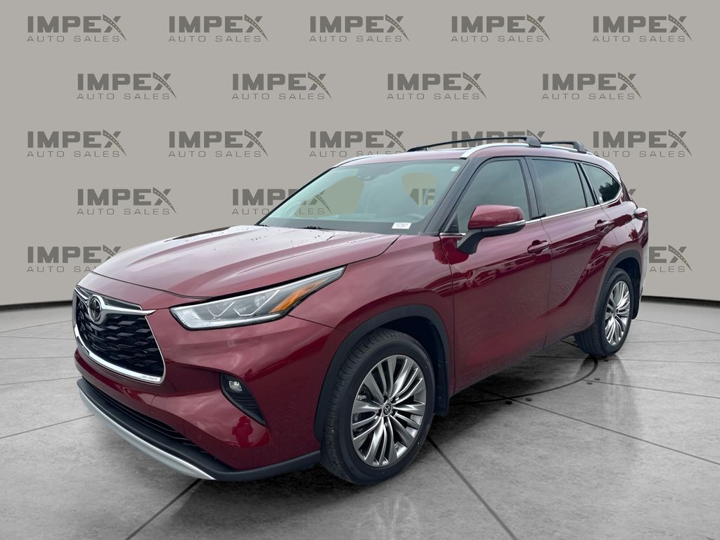 Red (Burgundy) 2021 Toyota Highlander SUV / Crossover Front-Wheel Drive 8-Speed Automatic