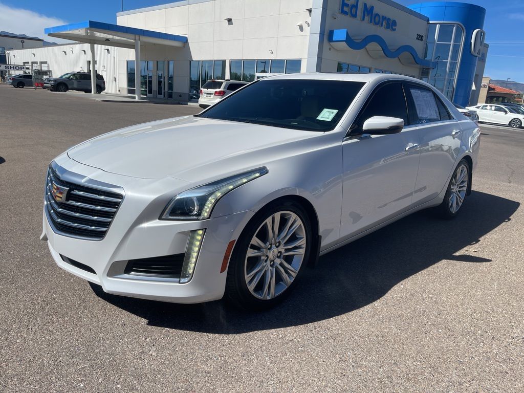 Crystal White Tricoat 2017 Cadillac CTS 2.0T Luxury AWD Sedan All-Wheel Drive 8-Speed Automatic