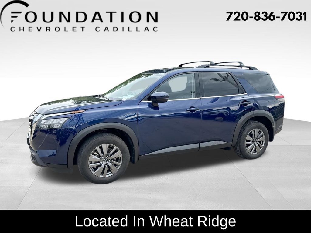 Deep Ocean Blue Pearl 2025 Nissan Pathfinder SV 4WD SUV / Crossover All-Wheel Drive 9-Speed Automatic