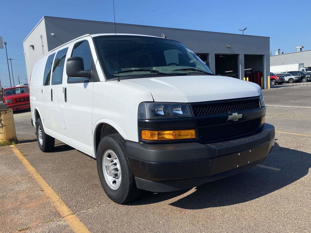 Summit White 2021 Chevrolet Express Cargo Van Rear-Wheel Drive 6-Speed Automatic Overdrive
