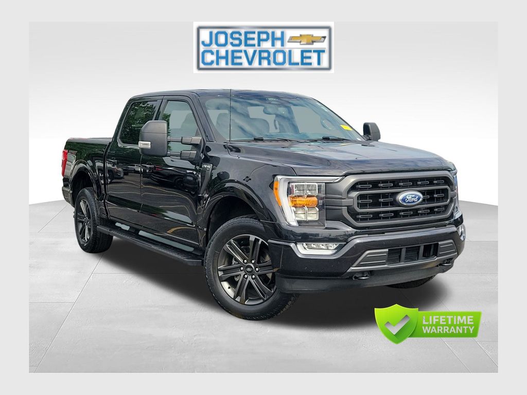 Black Metallic 2022 Ford F-150 Pickup Truck Four-Wheel Drive Automatic