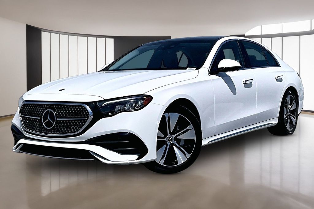 Polar White 2025 Mercedes-Benz E-Class E 350 4MATIC Sedan All-Wheel Drive 9-Speed Automatic