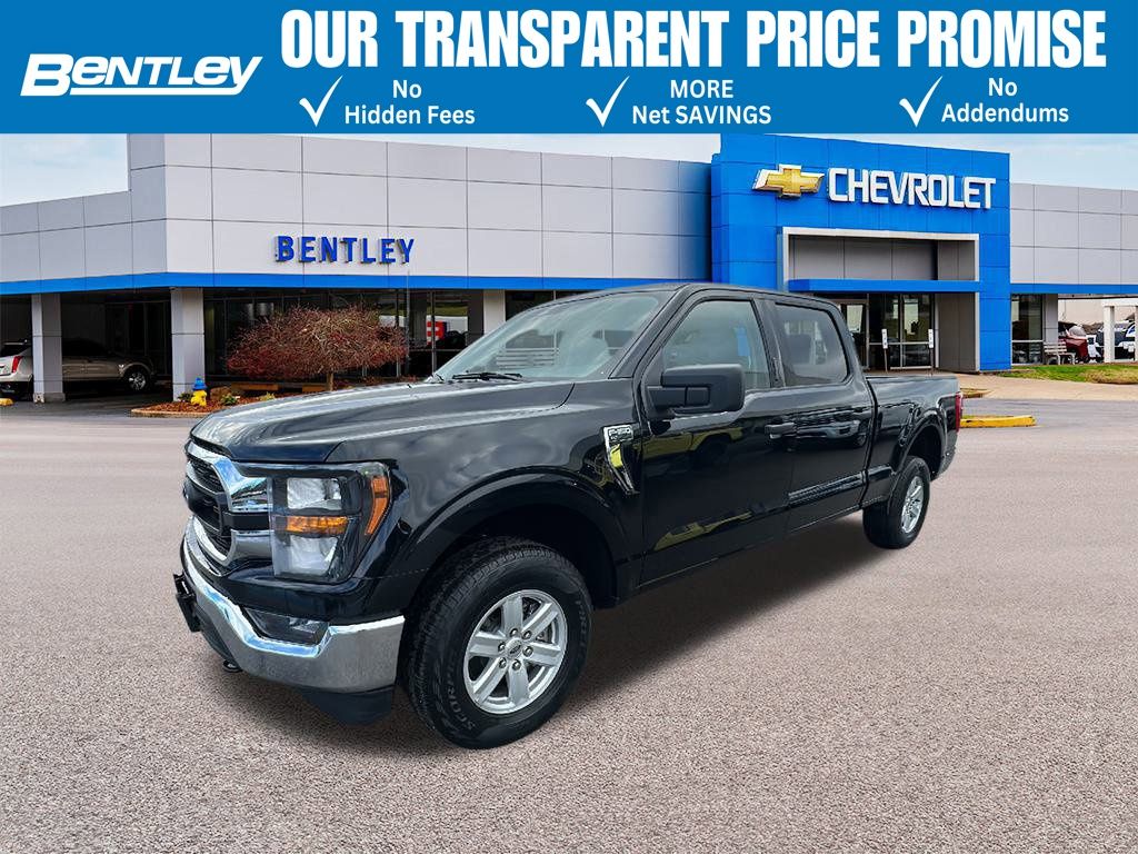 Black Metallic 2023 Ford F-150 XLT SuperCrew 4WD Pickup Truck Four-Wheel Drive Automatic