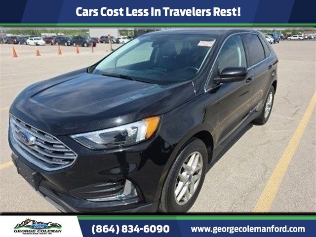 Black Metallic 2022 Ford Edge SEL AWD SUV / Crossover All-Wheel Drive 8-Speed Automatic
