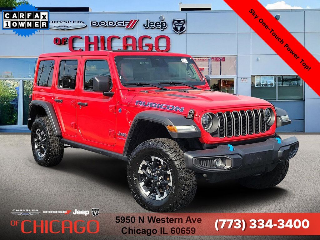 Firecracker Red Clearcoat 2025 Jeep Wrangler 4xe Rubicon 4WD SUV / Crossover Four-Wheel Drive 8-Speed Automatic