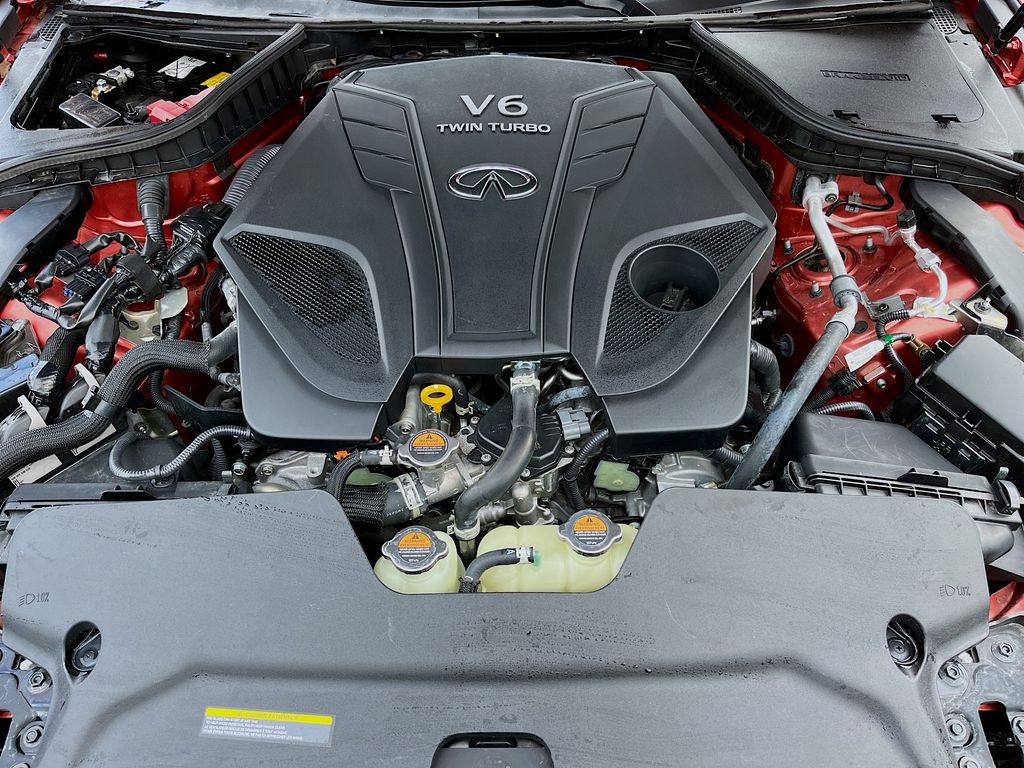 2023 INFINITI Q50 LUXE Red at AutoSavvy Houston Northwest