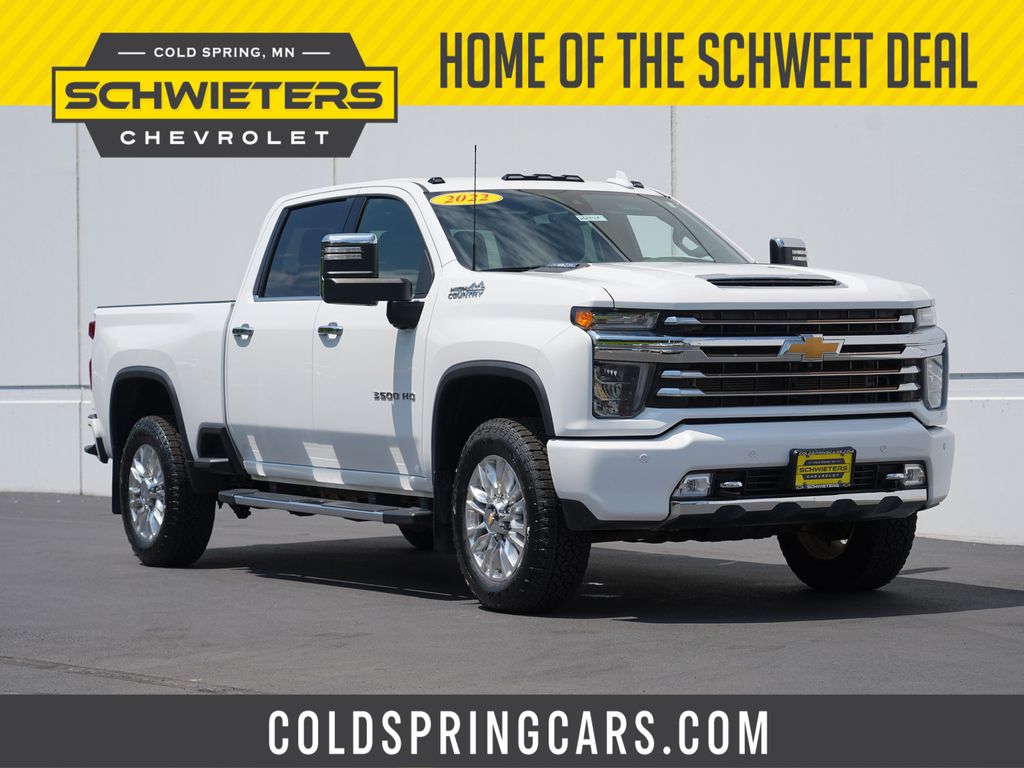 Summit White 2022 Chevrolet Silverado 3500HD Pickup Truck Four-Wheel Drive Automatic