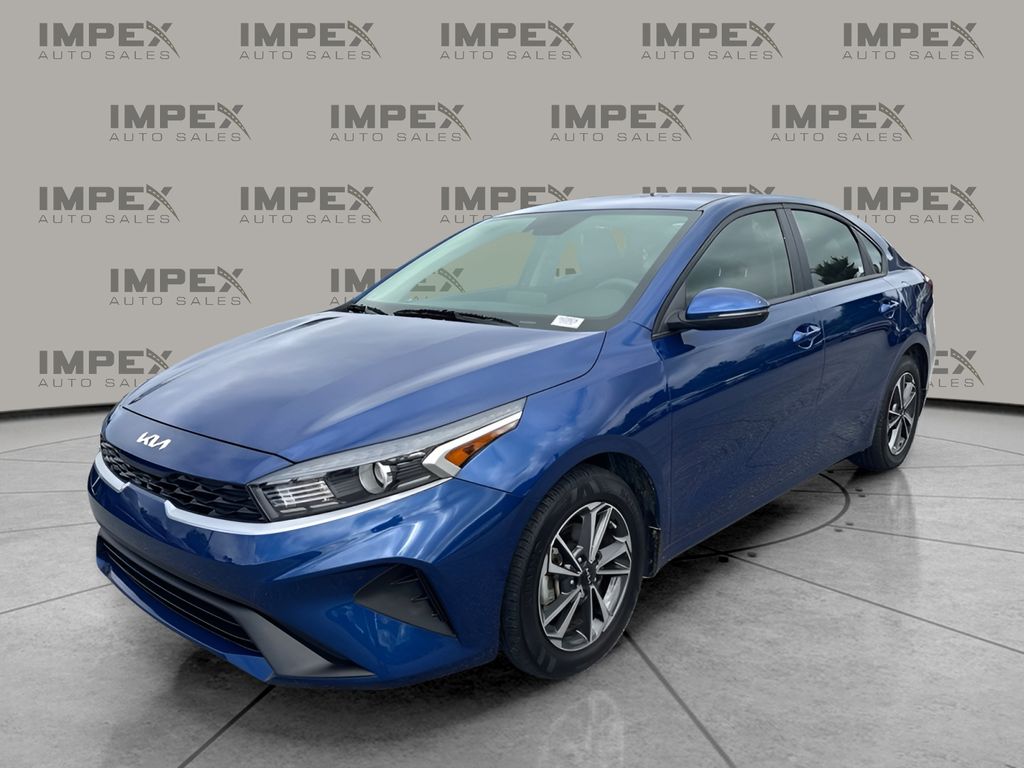 Deep Sea Blue 2024 Kia Forte Sedan Front-Wheel Drive Continuously Variable Transmission