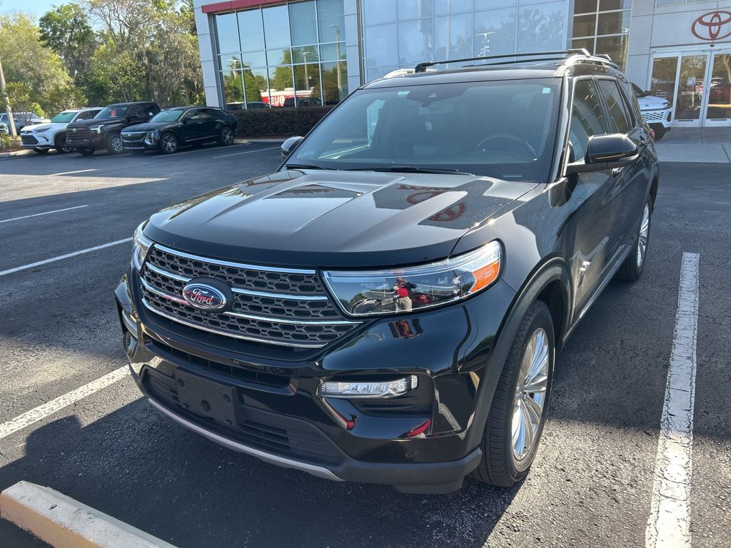 Black Metallic 2021 Ford Explorer King Ranch AWD SUV / Crossover All-Wheel Drive Automatic