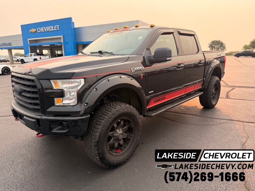Black 2015 Ford F-150 Pickup Truck Four-Wheel Drive 6-Speed Automatic