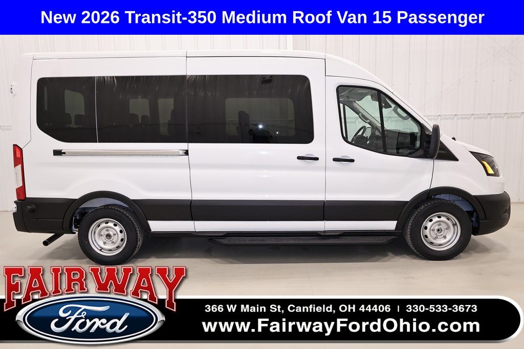 Oxford White 2026 Ford Transit Passenger Van