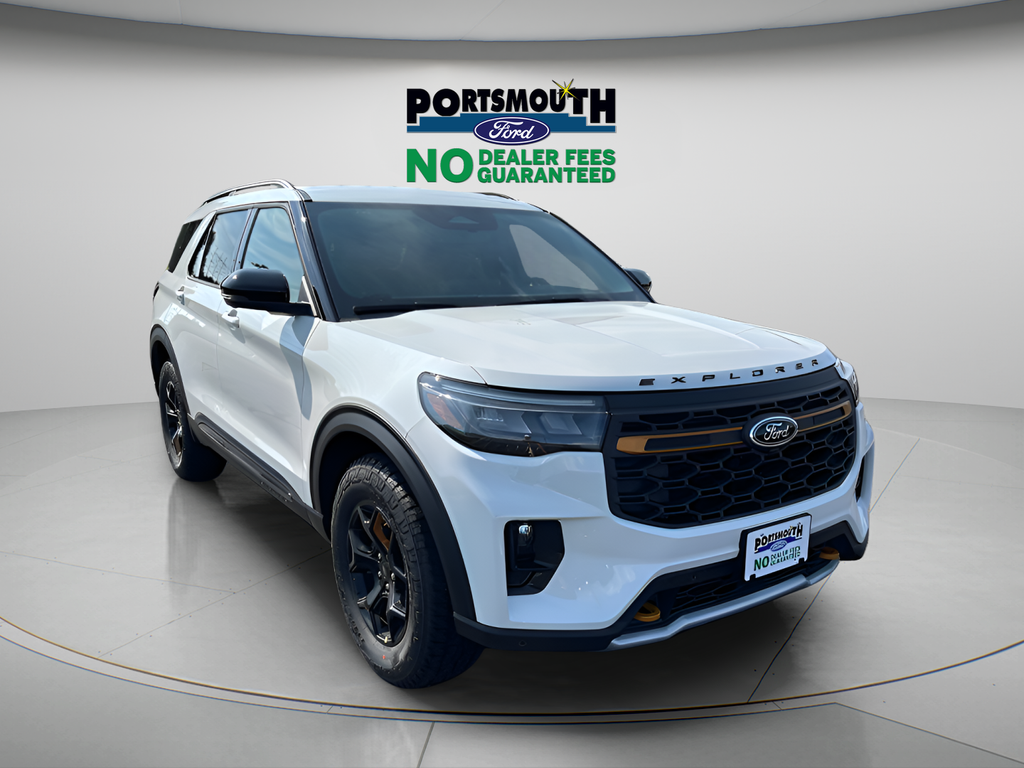 Star White Metallic Tri-Coat 2026 Ford Explorer SUV / Crossover All-Wheel Drive Automatic