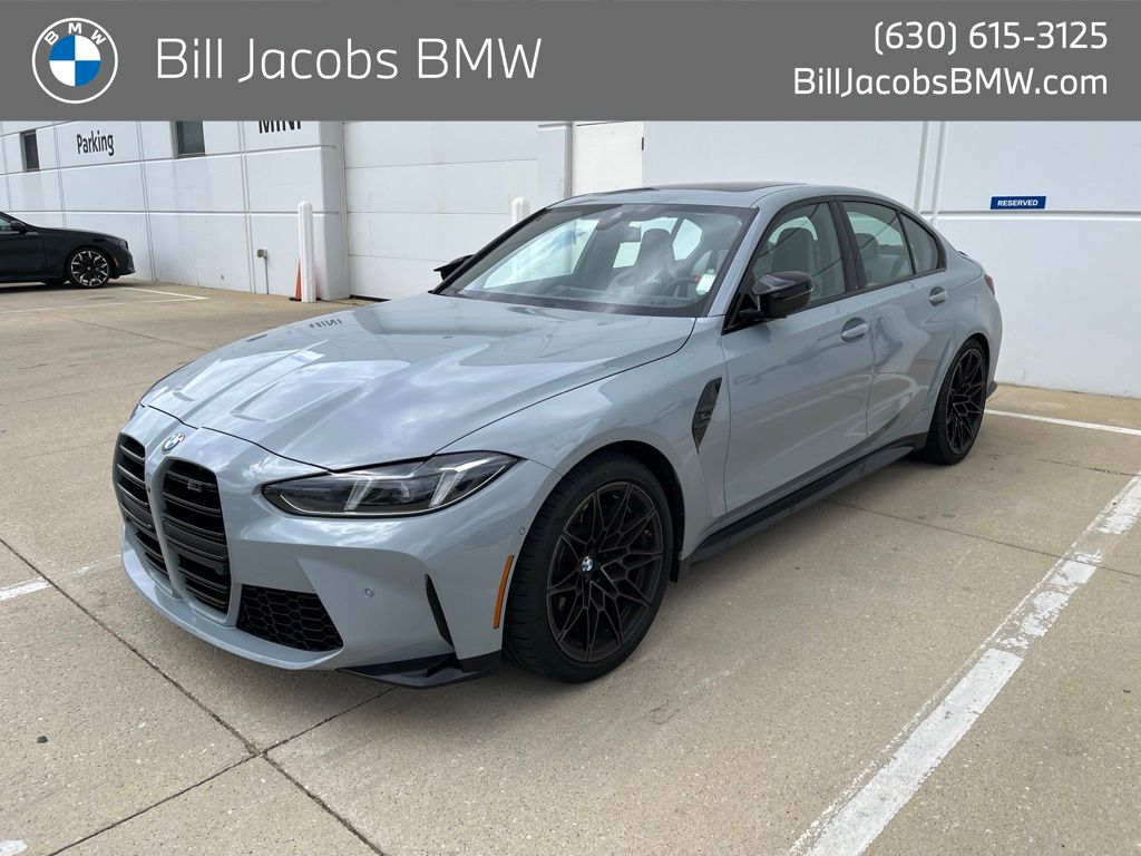 Gray (Brooklyn Grey Metallic) 2027 BMW M3 Competition xDrive Sedan All-Wheel Drive Automatic