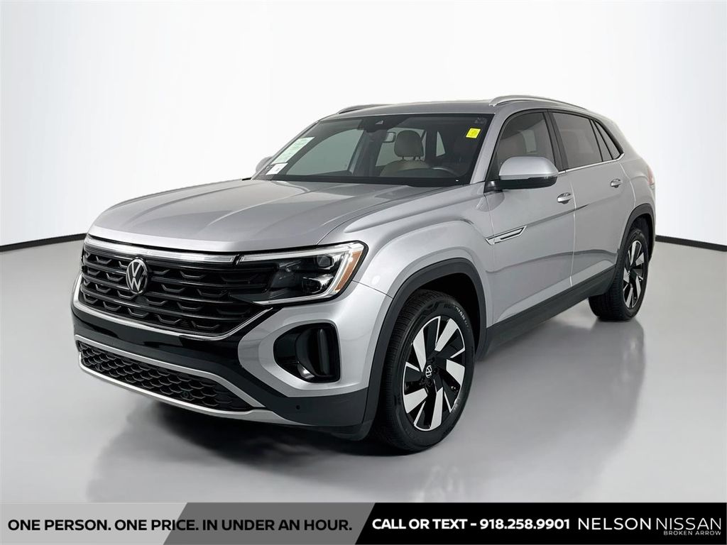 Silver Mist Metallic 2024 Volkswagen Atlas Cross Sport SUV / Crossover All-Wheel Drive 8-Speed Automatic