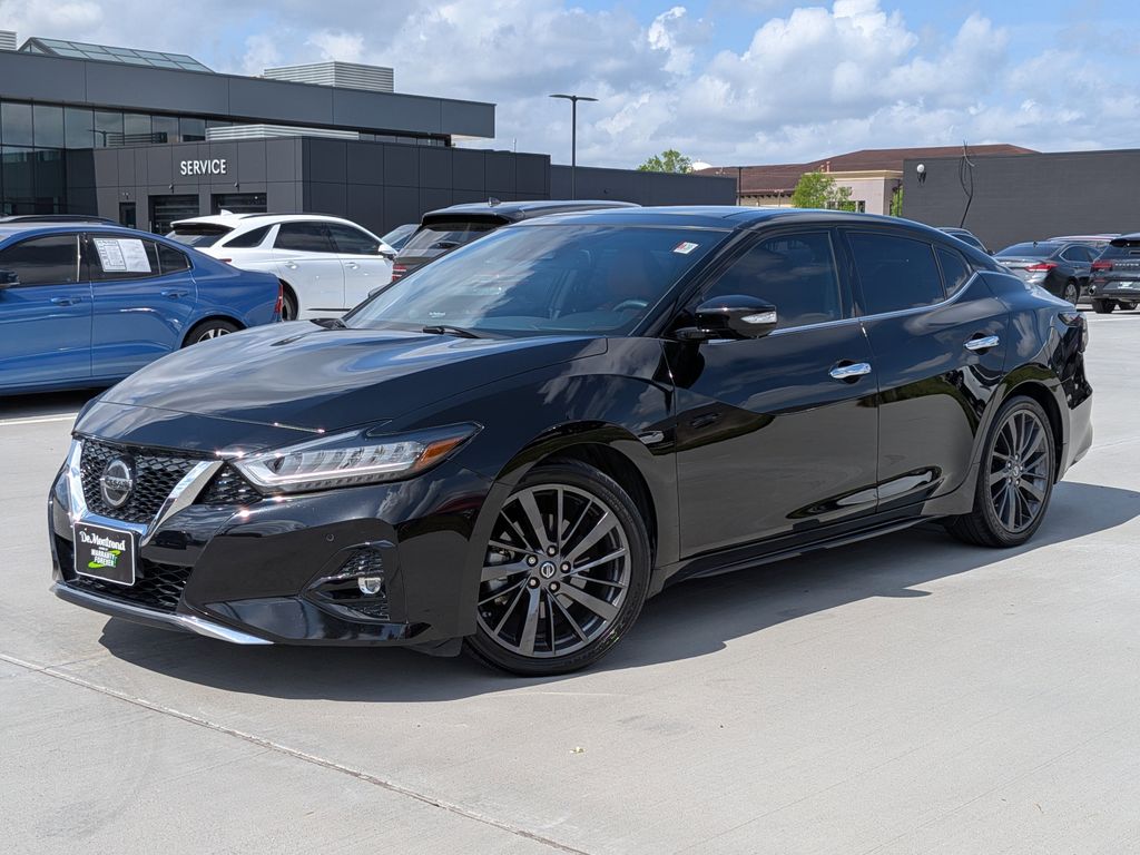Super Black 2019 Nissan Maxima Platinum FWD Sedan Front-Wheel Drive Continuously Variable Transmission
