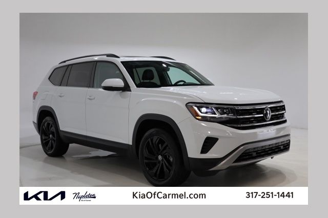 Pure White 2023 Volkswagen Atlas 8-Speed Automatic