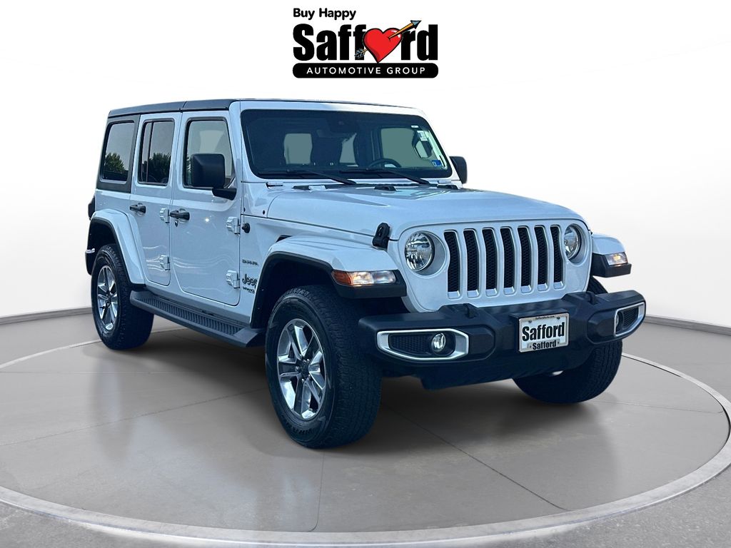 Used 2022 White Jeep Unlimited Sahara image 9