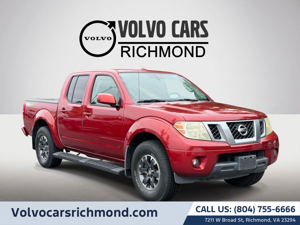 Lava Red 2015 Nissan Frontier Pickup Truck Four-Wheel Drive 5-Speed Automatic Overdrive