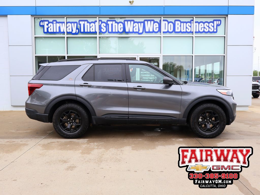 Carbonized Gray Metallic 2022 Ford Explorer Timberline AWD SUV / Crossover All-Wheel Drive Automatic