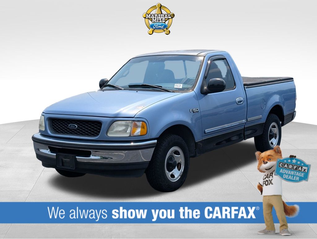 Portofina Blue Clearcoat Metallic 1997 Ford F-150 Pickup Truck Rear-Wheel Drive 4-Speed Automatic Overdrive