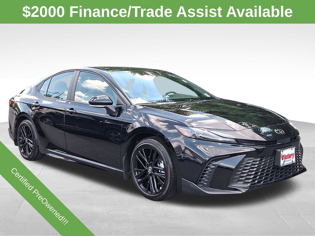 Midnight Black Metallic 2026 Toyota Camry Sedan Front-Wheel Drive Continuously Variable Transmission