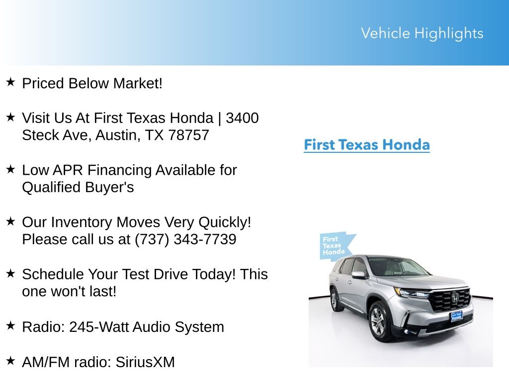 Used Car 2023 Honda Pilot  Ex-l For Sale Under $40,000 In Austin, Texas