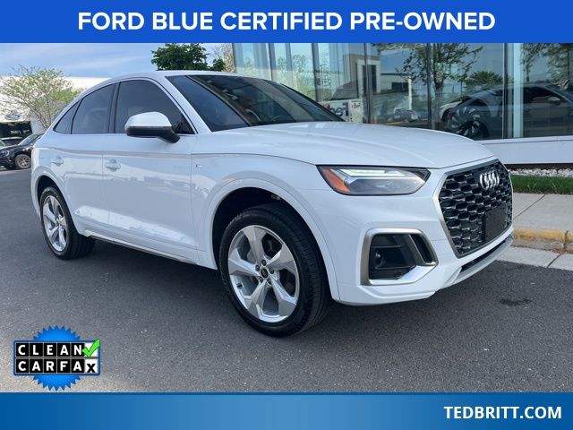 Arkona White 2025 Audi Q5 Sportback quattro Premium Plus S Line 45 TFSI Sedan All-Wheel Drive 7-Speed Automatic