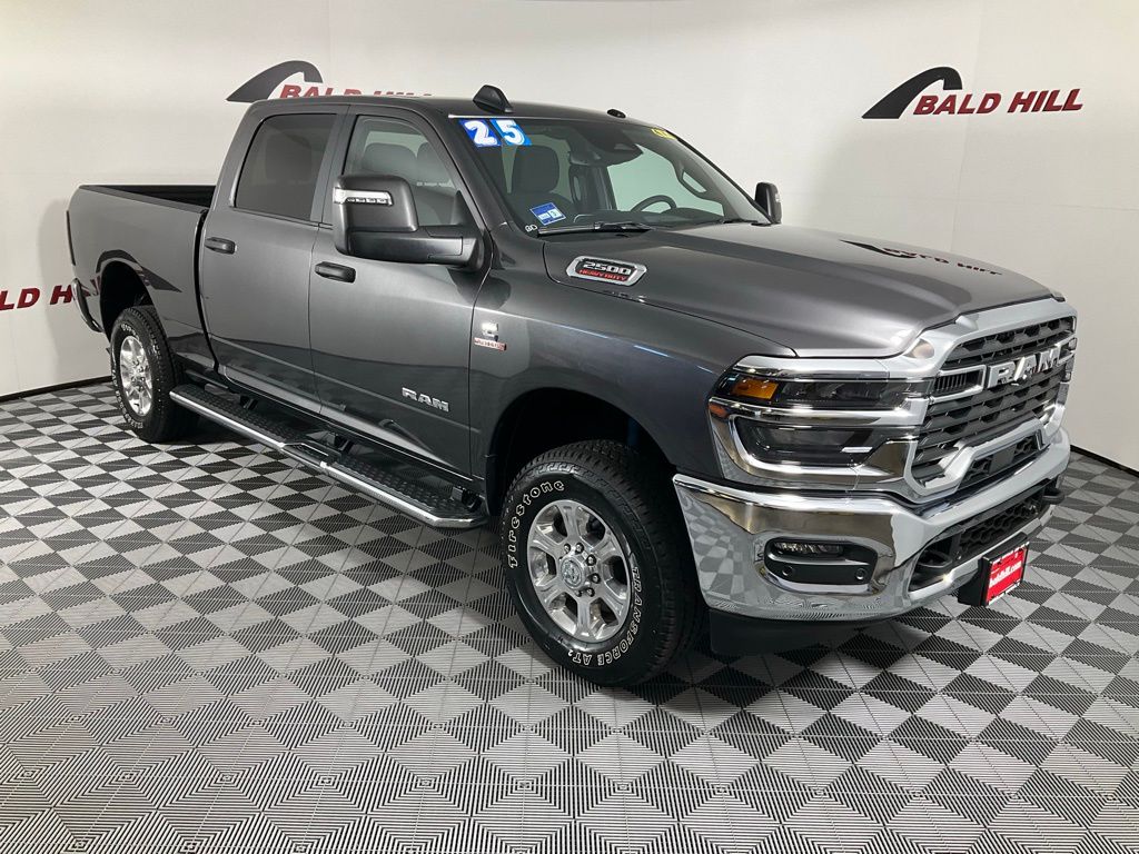 Gray (Granite Crystal Metallic Clearcoat) 2025 RAM 2500 Big Horn Crew Cab 4WD Pickup Truck Four-Wheel Drive 8-Speed Automatic