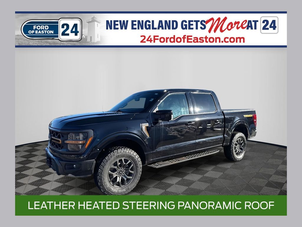 Agate Black Metallic 2024 Ford F-150 Tremor SuperCrew 4WD Pickup Truck Four-Wheel Drive Automatic