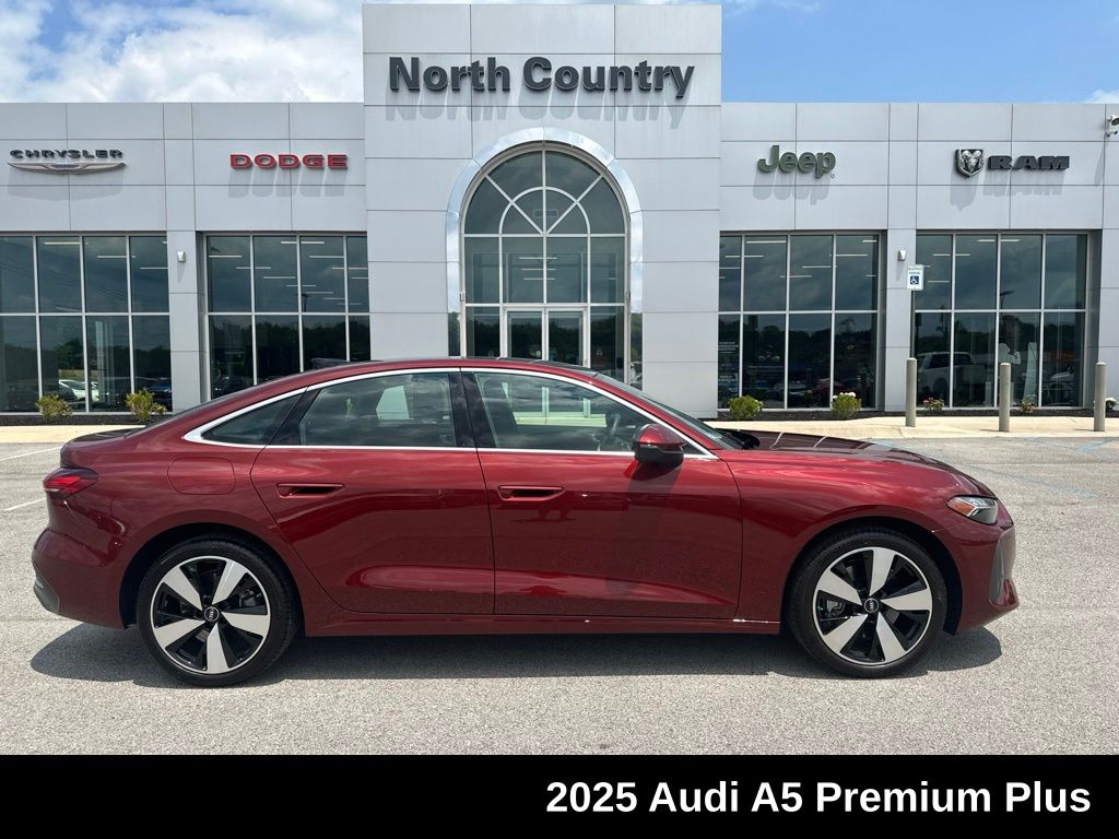 Red 2025 Audi A5 Sedan All-Wheel Drive 7-Speed Automatic