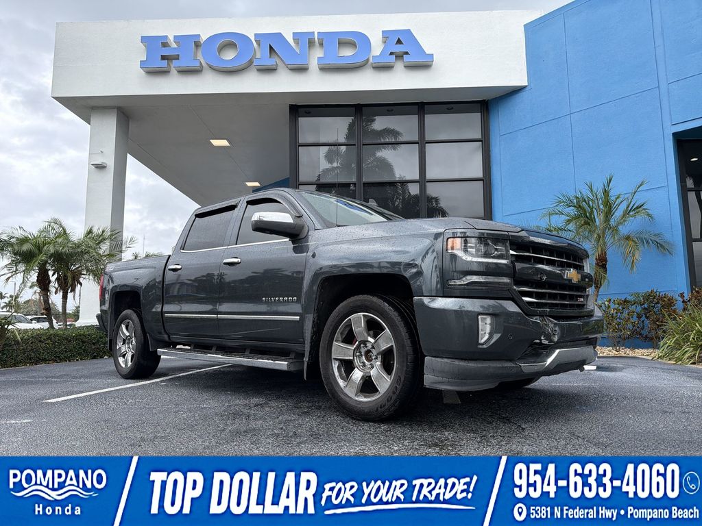 Gray (Graphite Metallic) 2017 Chevrolet Silverado 1500 Pickup Truck Four-Wheel Drive 8-Speed Automatic Overdrive