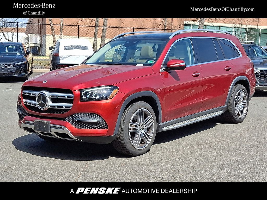 Red 2022 Mercedes-Benz GLS 450 4MATIC SUV / Crossover All-Wheel Drive 9-Speed Automatic