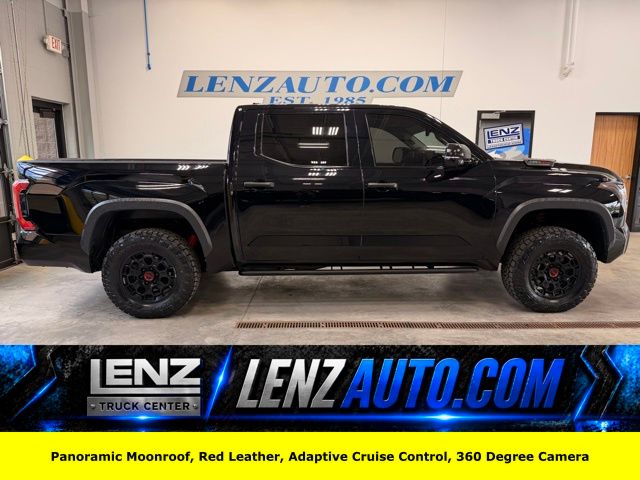 Midnight Black Metallic 2023 Toyota Tundra Hybrid TRD Pro HV CrewMax Cab 4WD Pickup Truck Four-Wheel Drive Automatic