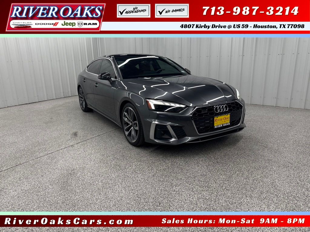 2022 Audi A5 Sportback Premium Plus Black at Central Houston Nissan