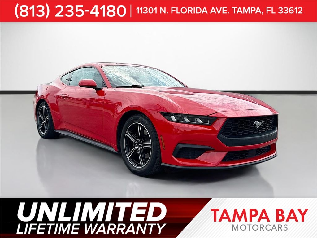 Race Red 2024 Ford Mustang EcoBoost Premium Fastback RWD Coupe Rear-Wheel Drive Automatic