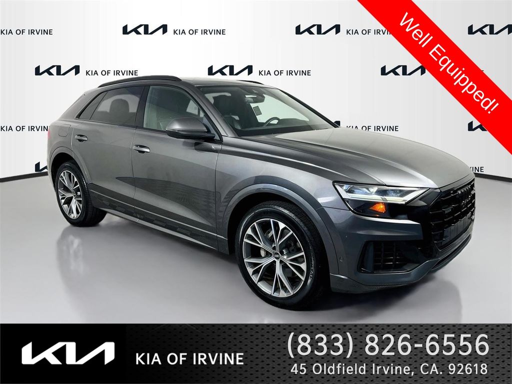 Gray Metallic 2021 Audi Q8 SUV / Crossover All-Wheel Drive 8-Speed Automatic