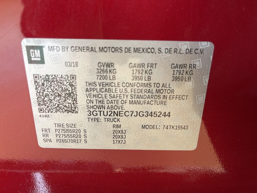 used 2018 GMC Sierra 1500 car, priced at $33,450