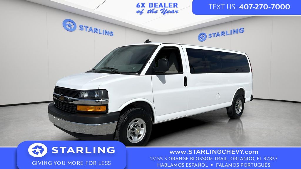 Summit White 2025 Chevrolet Express 3500 LT Extended RWD Van Rear-Wheel Drive 8-Speed Automatic Overdrive