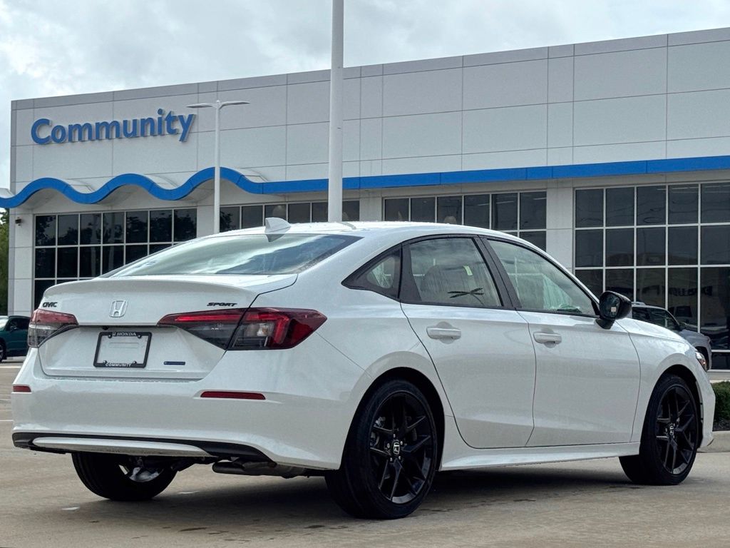2026 Honda Civic Hybrid Sport White at Community Honda